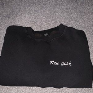 Brandy Melville/ J Galt Black Cropped Crew Neck
